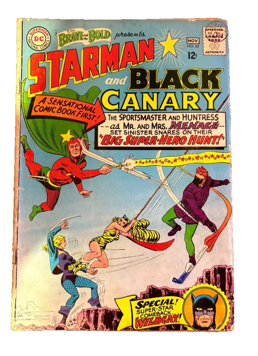 THE BRAVE & THE BOLD No.62 - DC 1965 - Black Canary & Starman VGD 35 Vintage Comics UK | Key Marvel & DC Issues from Silver & Bronze Age Redsters Comics Redsters Comics