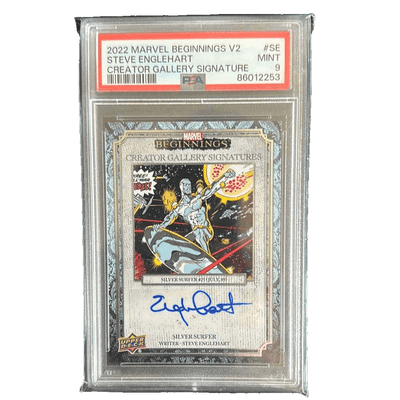 MARVEL BEGINNINGS V2 STEVE ENGELHART CREATOR GALLERY SIGNATURE PSA9 MINT