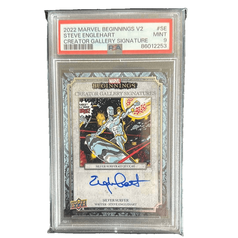 MARVEL BEGINNINGS V2 STEVE ENGELHART CREATOR GALLERY SIGNATURE PSA9 MINT