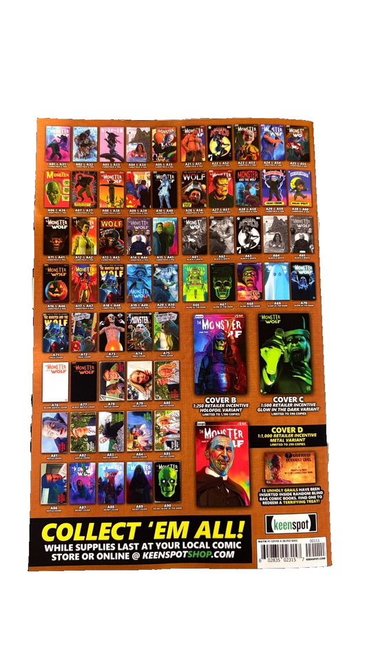 Mark Spears Monster and the Wolf #1 A83 Blind Bag Night of the Living Dead 1:700 69 UK Comic Exclusives & Rare Variants – Foils & Incentives | Redsters Comics Redsters Comics Redsters Comics