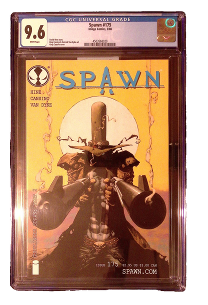 Spawn #175 CGC 9.6 Gunslinger Part 2 comic book Image McFarlane Hine Cansino Van 249 CGC Graded Comics for Sale in the UK Redsters Comics Redsters Comics