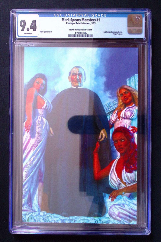 Mark Spears Monsters 1 4th Print Brides Virgin Cover CGC 9.4 White Pages 50 CGC Graded Comics for Sale in the UK Redsters Comics Redsters Comics