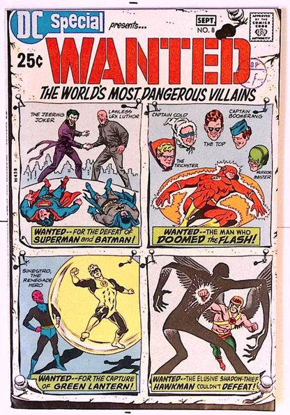 DC Special #8 Wanted VFN 19 Vintage Comics UK | Key Marvel & DC Issues from Silver & Bronze Age Redsters Comics Redsters Comics