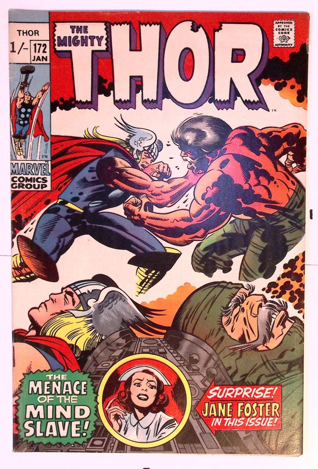 The Mighty Thor #172 (1970) FN/VF – Jack Kirby Cover – Jane Foster Returns! UK P 24 Vintage Comics UK | Key Marvel & DC Issues from Silver & Bronze Age Redsters Comics Redsters Comics