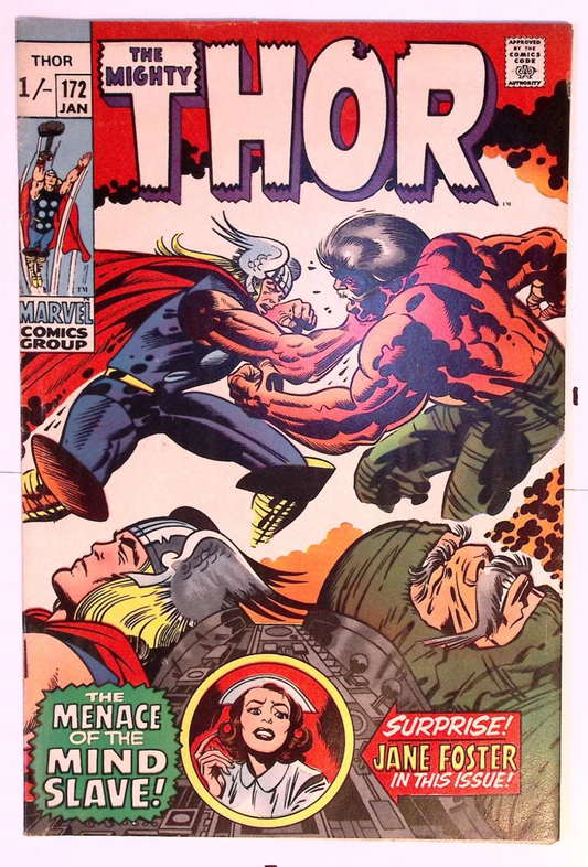 The Mighty Thor #172 (1970) FN/VF – Jack Kirby Cover – Jane Foster Returns! UK P 24 Vintage Comics UK | Key Marvel & DC Issues from Silver & Bronze Age Redsters Comics Redsters Comics