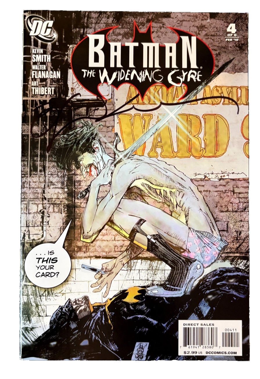 Batman The Widening Gyre #4 Signed Bill Sienkiewicz DC Comics 2010 Joker Cover 39 UK Comic Exclusives & Rare Variants – Foils & Incentives | Redsters Comics DC Comics Redsters Comics