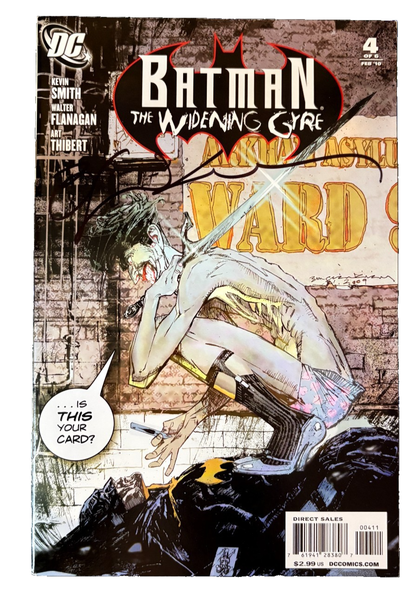 Batman The Widening Gyre #4 Signed Bill Sienkiewicz DC Comics 2010 Joker Cover 39 UK Comic Exclusives & Rare Variants – Foils & Incentives | Redsters Comics DC Comics Redsters Comics
