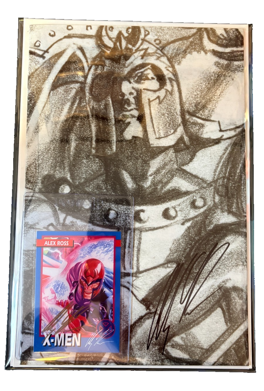 Scarlet Witch #4 1:100 Alex Ross Timeless B&W Signed COA + Magneto Promo Card 299 UK Comic Exclusives & Rare Variants – Foils & Incentives | Redsters Comics Redsters Comics Redsters Comics