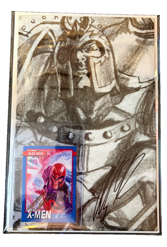Scarlet Witch #4 1:100 Alex Ross Timeless B&W Signed COA + Magneto Promo Card 299 UK Comic Exclusives & Rare Variants – Foils & Incentives | Redsters Comics Redsters Comics Redsters Comics
