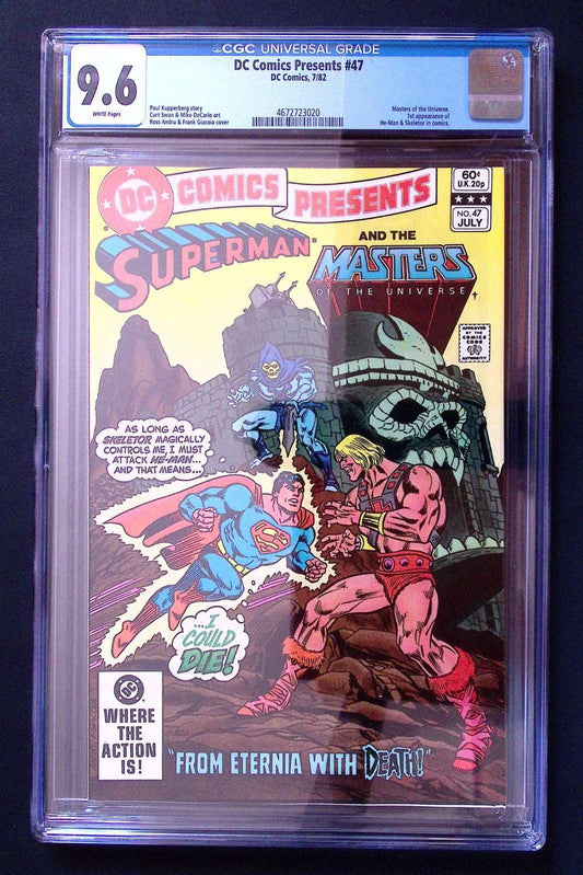 DC Comics Presents #47 CGC 9.0 1982 1st He-Man Skeletor/Masters of the Universe 500 CGC Graded Comics for Sale in the UK Redsters Comics Redsters Comics