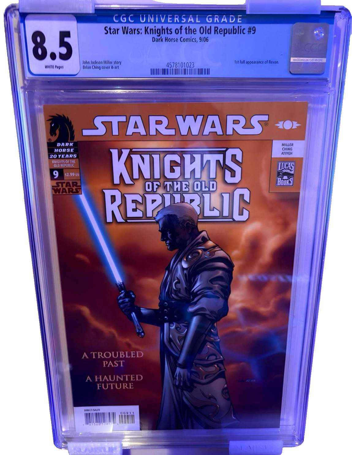 Star Wars: Knights of the Old Republic #9 — 1st Appearance of Revan — CGC 8.5 (W 130 Redsters Comics Redsters Comics