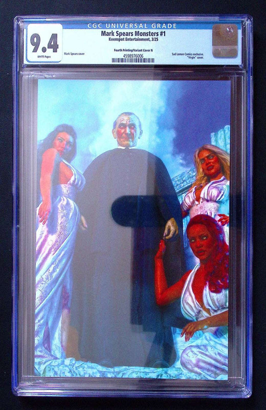 Mark Spears Monsters 1 4th Print Brides Virgin Cover CGC 9.4 White Pages 50 CGC Graded Comics for Sale in the UK Redsters Comics Redsters Comics