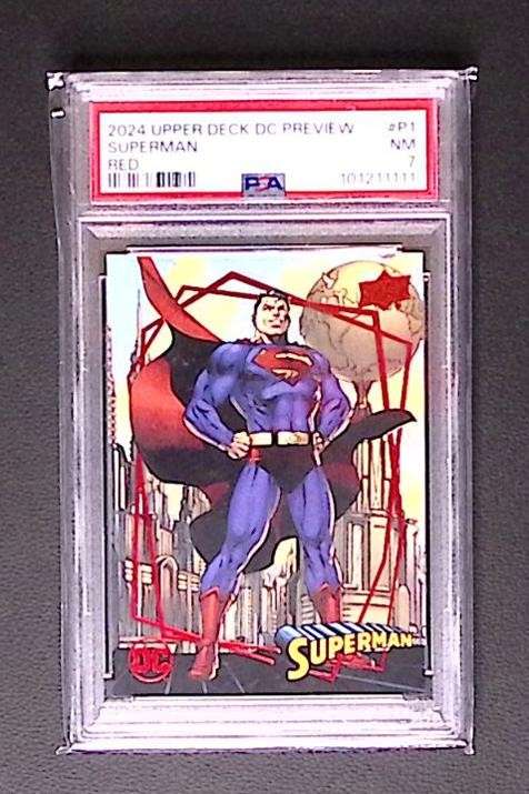 Upper Deck DC Preview Red Superman #P-1 11gg PSA 7