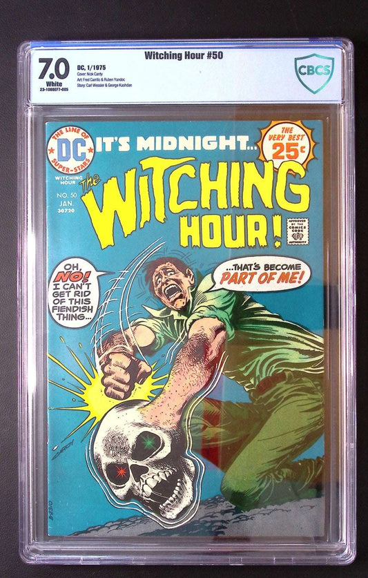 THE WITCHING HOUR #50 1975 CBCS 7.0 NICK CARDY COVER WHITE PAGES 75 CGC Graded Comics for Sale in the UK Redsters Comics Redsters Comics