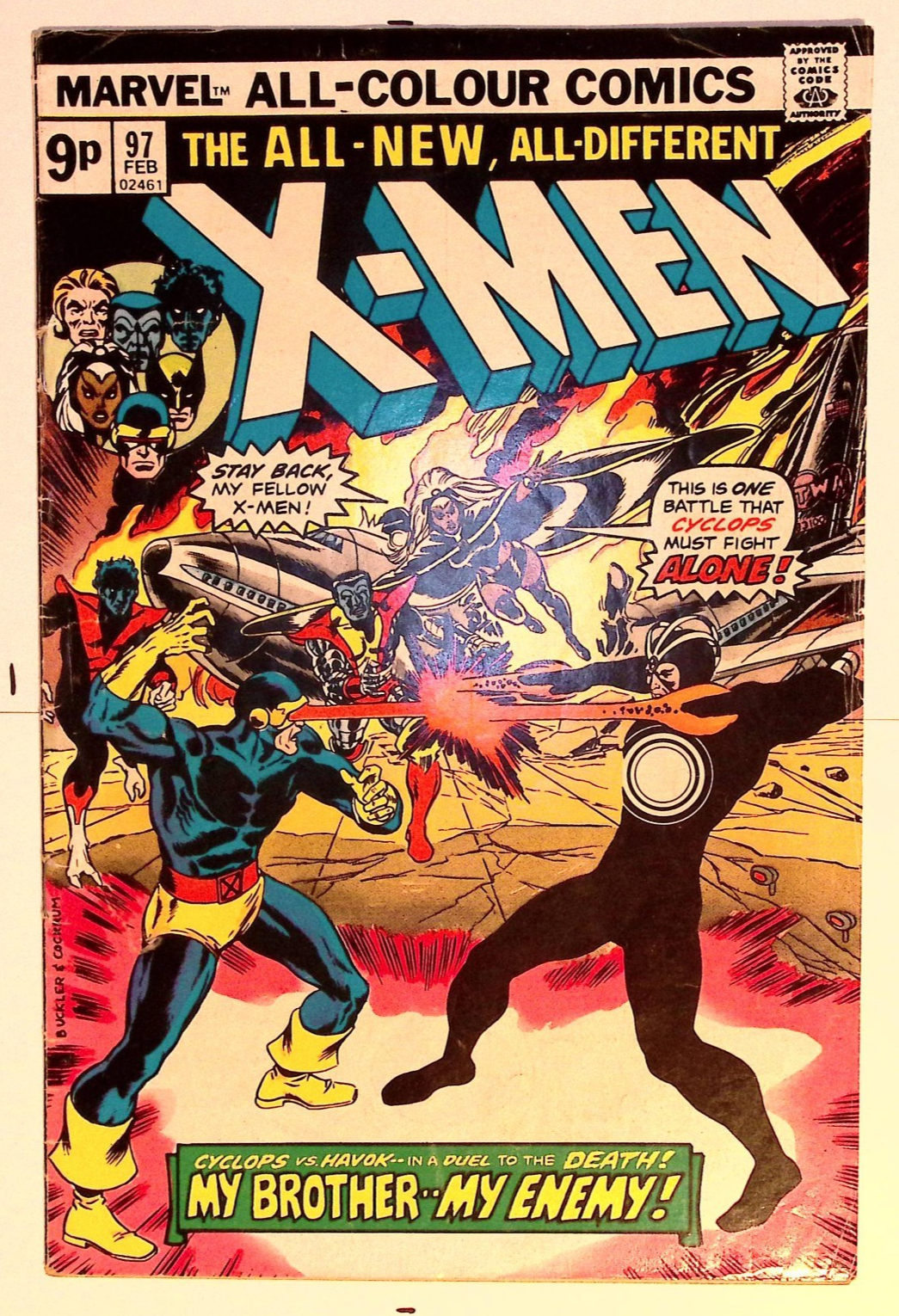 The Uncanny X-Men #97 (1976) – Bronze Age Key – 1st Cyclops vs Havok Battle – VG 22 Vintage Comics UK | Key Marvel & DC Issues from Silver & Bronze Age Redsters Comics Redsters Comics