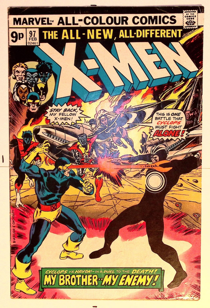 The Uncanny X-Men #97 (1976) – Bronze Age Key – 1st Cyclops vs Havok Battle – VG 22 Vintage Comics UK | Key Marvel & DC Issues from Silver & Bronze Age Redsters Comics Redsters Comics
