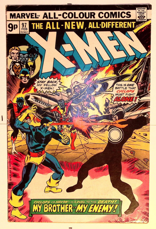 The Uncanny X-Men #97 (1976) – Bronze Age Key – 1st Cyclops vs Havok Battle – VG 22 Vintage Comics UK | Key Marvel & DC Issues from Silver & Bronze Age Redsters Comics Redsters Comics