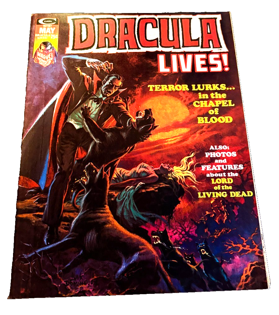 DRACULA LIVES #6 Curtis Marvel Magazine 1974 VFN+