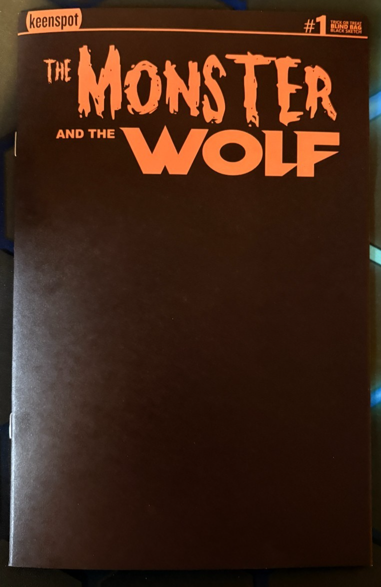 MARK SPEARS MONSTERS: MONSTER AND THE WOLF #1 A77 BLACK SKETCH VARIANT -KEENSPOT 11 UK Comic Exclusives & Rare Variants – Foils & Incentives | Redsters Comics Redsters Comics Redsters Comics