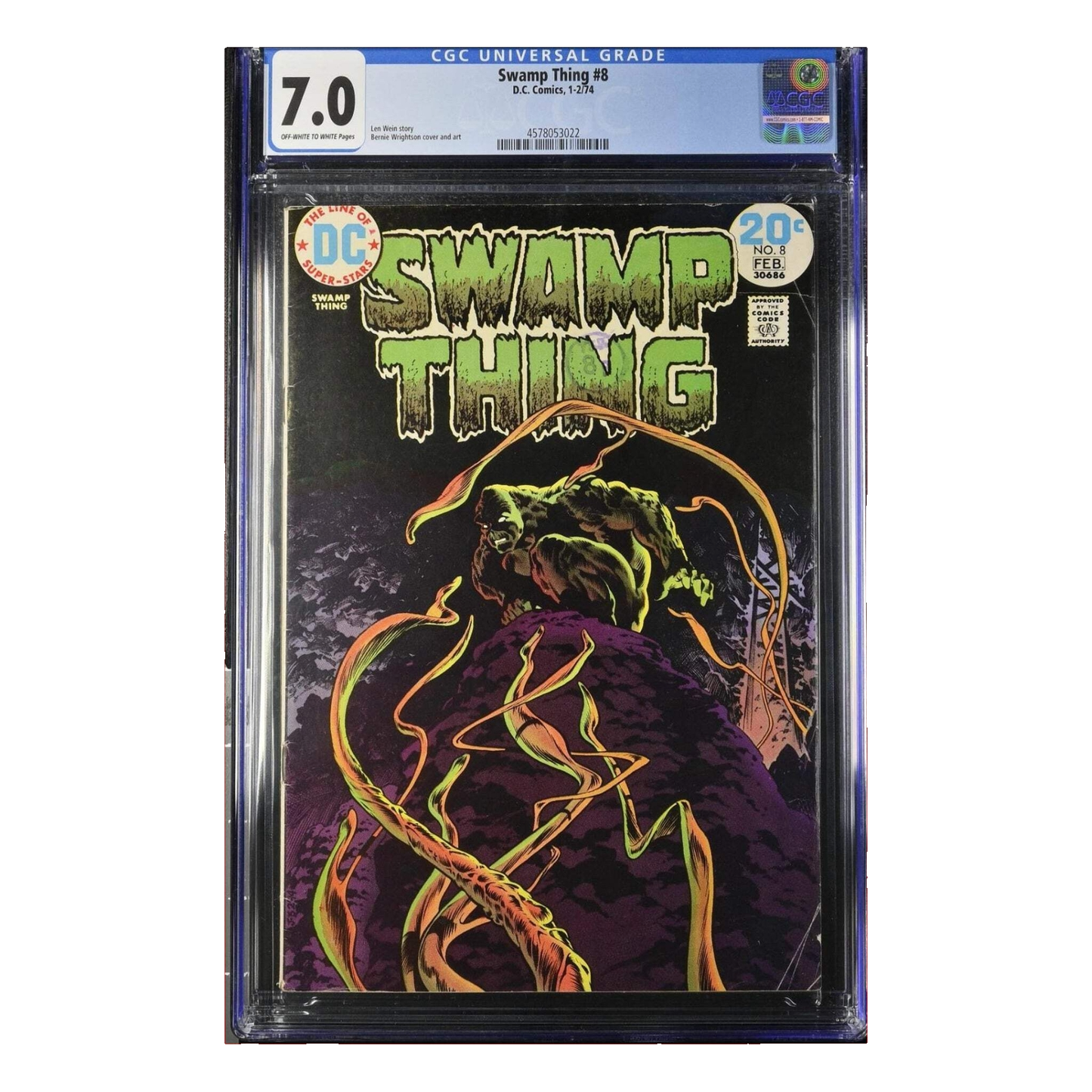 Swamp Thing #8 CGC 7.0 | Wrightson Horror Classic (1974) 65 CGC Graded Comics for Sale in the UK Redsters Comics Redsters Comics