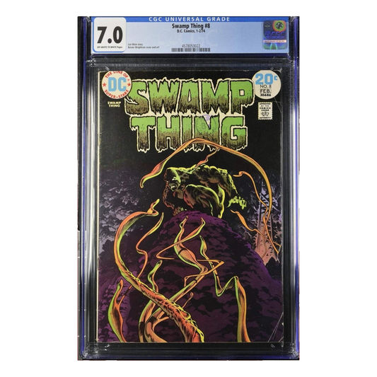 Swamp Thing #8 CGC 7.0 | Wrightson Horror Classic (1974) 65 CGC Graded Comics for Sale in the UK Redsters Comics Redsters Comics