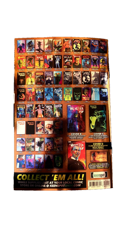 Mark Spears: The Monster and the Wolf #1 Cover A45 FOIL NM KEENSPOT 27 UK Comic Exclusives & Rare Variants – Foils & Incentives | Redsters Comics Redsters Comics Redsters Comics