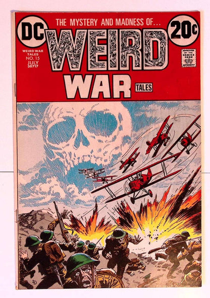 WEIRD WAR Tales #15 1973 VG- Luis Dominguez Mark Jewellers 44 Vintage Comics UK | Key Marvel & DC Issues from Silver & Bronze Age Redsters Comics Redsters Comics
