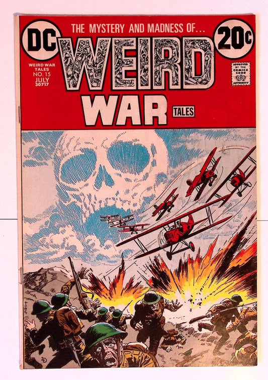 WEIRD WAR Tales #15 1973 VG- Luis Dominguez Mark Jewellers 44 Vintage Comics UK | Key Marvel & DC Issues from Silver & Bronze Age Redsters Comics Redsters Comics
