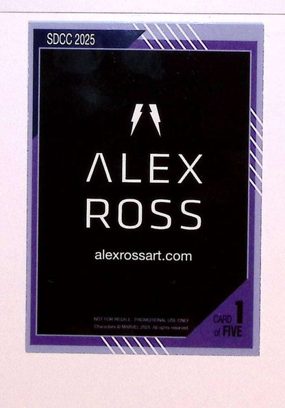 Alex Ross SIGNED SDCC 2025 Marvel Cards – Spider-Man & Doctor Doom w/ COA 1000 Graded Comic Cards UK | PSA 10 & CGC Marvel Cards For Sale Redsters Comics Redsters Comics