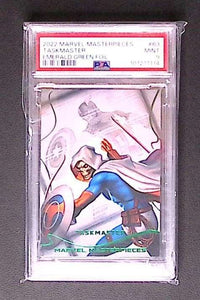 Marvel Masterpieces Taskmaster Emerald Green Foil #63 – PSA 9 Mint – Rare G 175 Graded Comic Cards UK | PSA 10 & CGC Marvel Cards For Sale Redsters Comics Redsters Comics