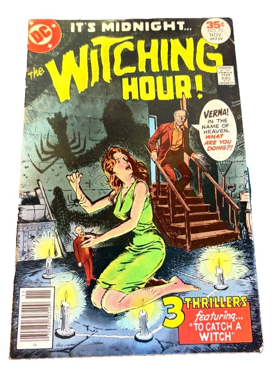 THE WITCHING HOUR #75, DC Comics (1977) Mark Jewllers Insert VG/FN