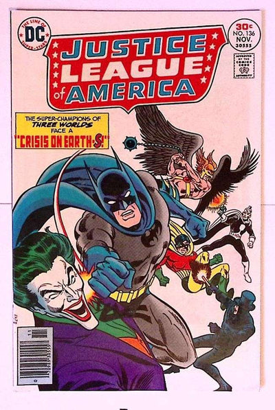 JUSTICE LEAGUE OF AMERICA #136 DC COMICS JOKER 1976 VF/NM