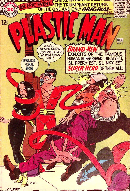 Plastic Man #1 1966 VG+ 1st Solo Silver Age App 39 Vintage Comics UK | Key Marvel & DC Issues from Silver & Bronze Age Redsters Comics Redsters Comics