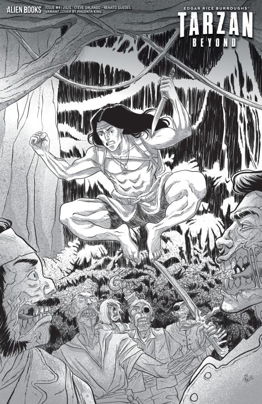 TARZAN BEYOND #4 CVR D MAGENTA KING B&W VAR