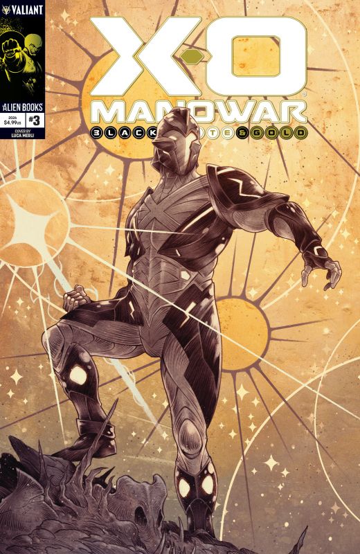 X-O MANOWAR: BLACK, WHITE & GOLD #3 CVR A LUCA MERLI