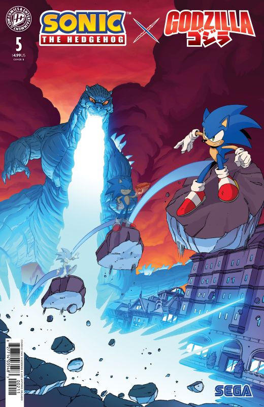 SONIC THE HEDGEHOG X GODZILLA #5 CVR B DAN SCHOENING VAR