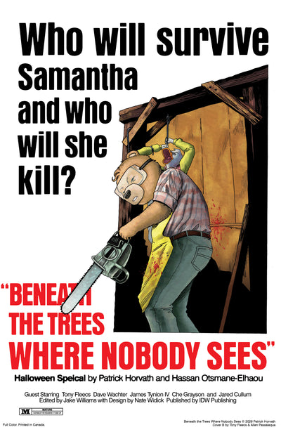 Beneath the Trees Where Nobody Sees Halloween Special Cover B Tony Fleecs Movie Homage Variant