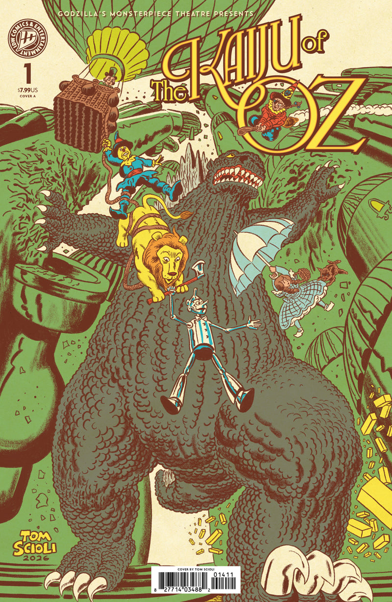Godzilla’S Monsterpiece Theatre Presents: The Kaiju of Oz Cover A Tom Scioli