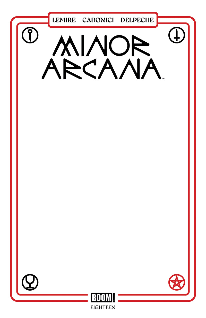 Minor Arcana #18 Cover C Blank Sketch Variant