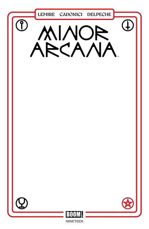 MINOR ARCANA #19 CVR C BLANK SKETCH VARIANT