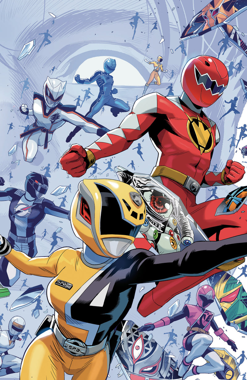 Power Rangers Unlimited #3 Cover C Alessio Zonno Every Ranger Ever Card Stock Connecting Variant