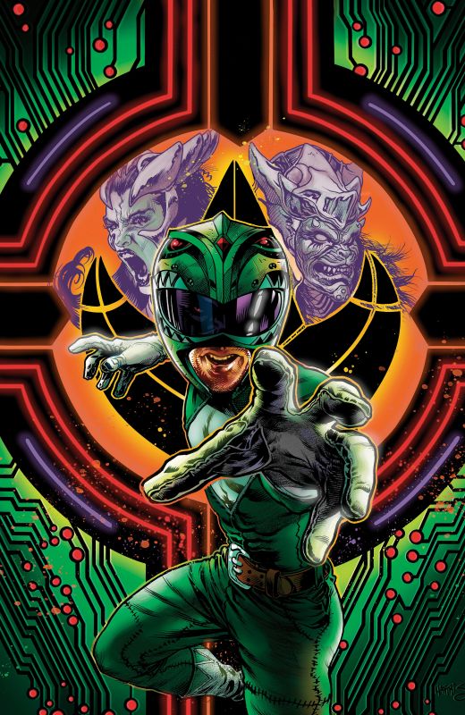 POWER RANGERS GREEN #3 CVR D TONY HARRIS FOIL VAR