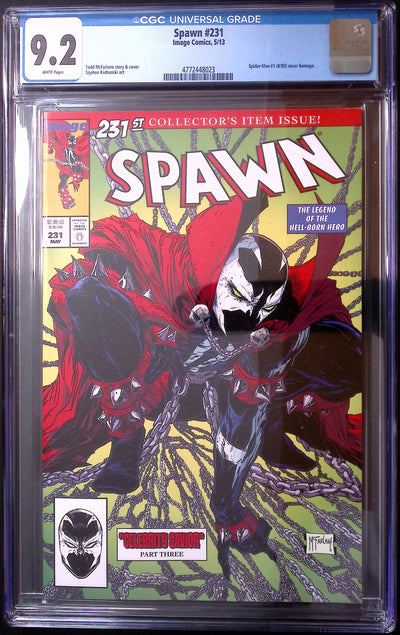 Spawn #231 (2013) – CGC 9.2 Spider-Man #1 Homage