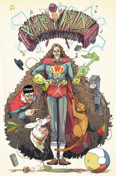 Batman Superman Weird Al Worlds Weirdest #1 (One-Shot) Cover C Riley Rossmo Card Stock Variant