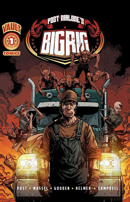 BIG RIG #1 – Foil Exclusive Variant | Post Malone’s Comic Debut – Bugra Cover | Collector Cartel x Travelling Man UK (Ltd 500) 20 Redsters Comics Redsters Comics
