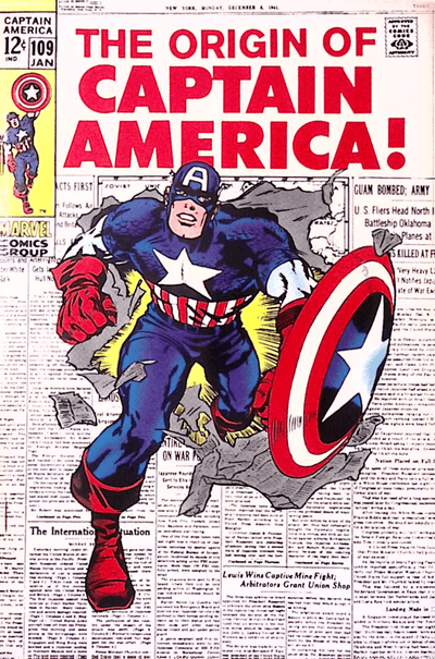 Captain America #109 (1969) – Origin Retold – VF+