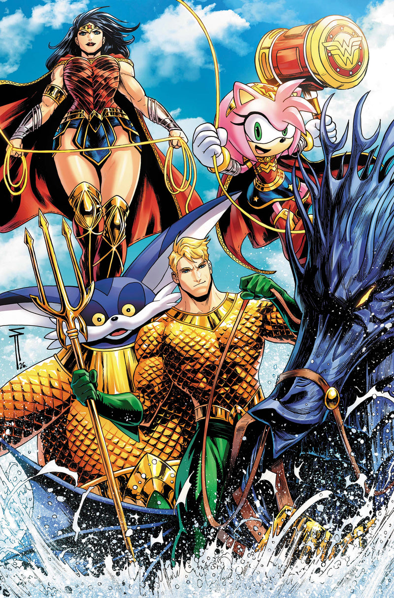 DC X Sonic the Hedgehog Metal Legion #5 (of 5) Cover C Serg Acuna Card Stock Variant