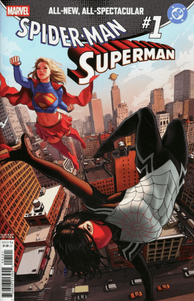 DC/Marvel: Spider-Man/Superman #1 Cover B Ivan Talavera Silk & Supergirl Variant