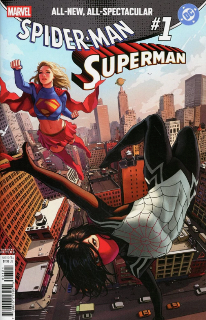 DC/Marvel: Spider-Man/Superman #1 Cover B Ivan Talavera Silk & Supergirl Variant