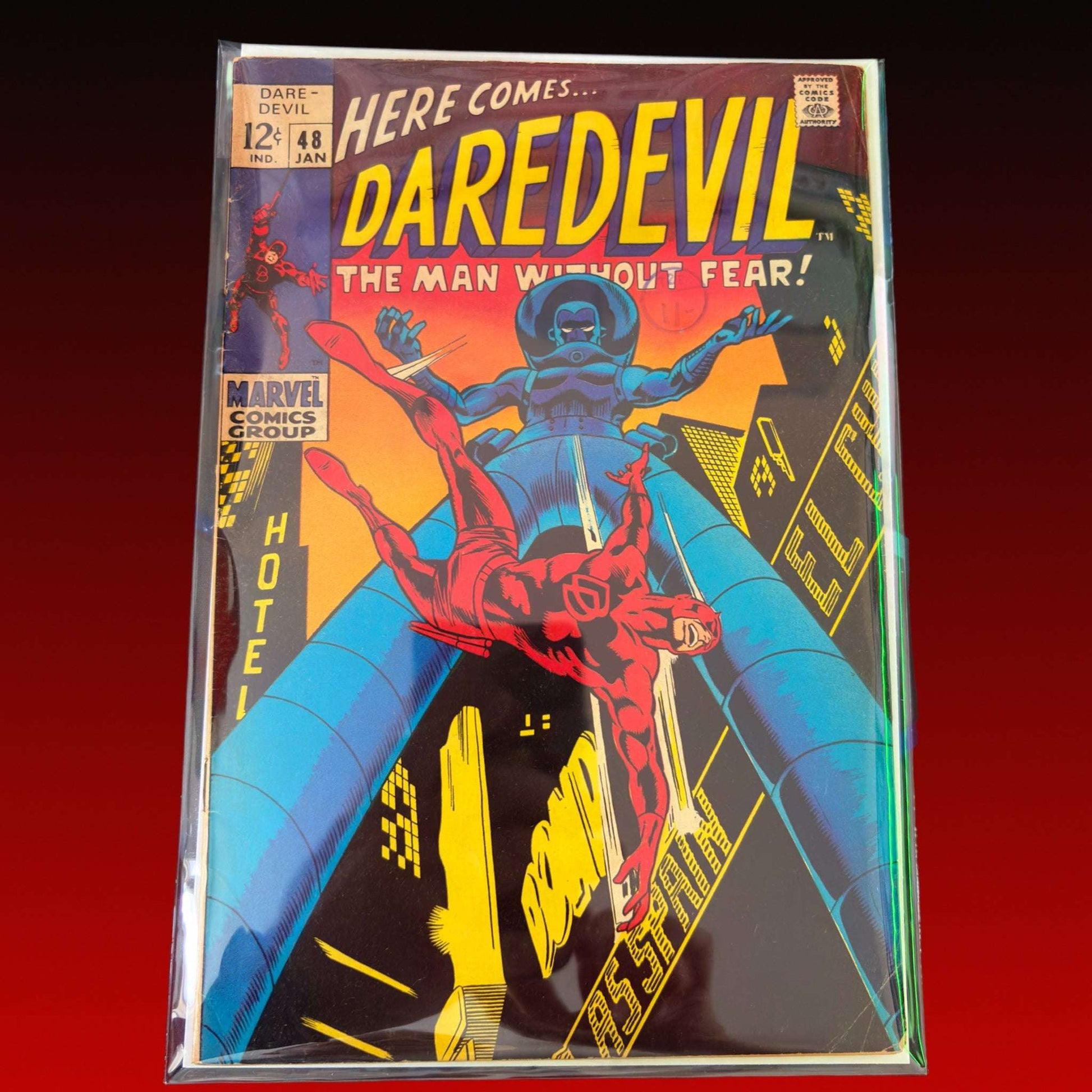 Daredevil #48 (1969) – Early Stilt-Man | Controversial Cover | VG+ 4.5 30 Vintage Comics UK | Key Marvel & DC Issues from Silver & Bronze Age Redsters Comics Redsters Comics